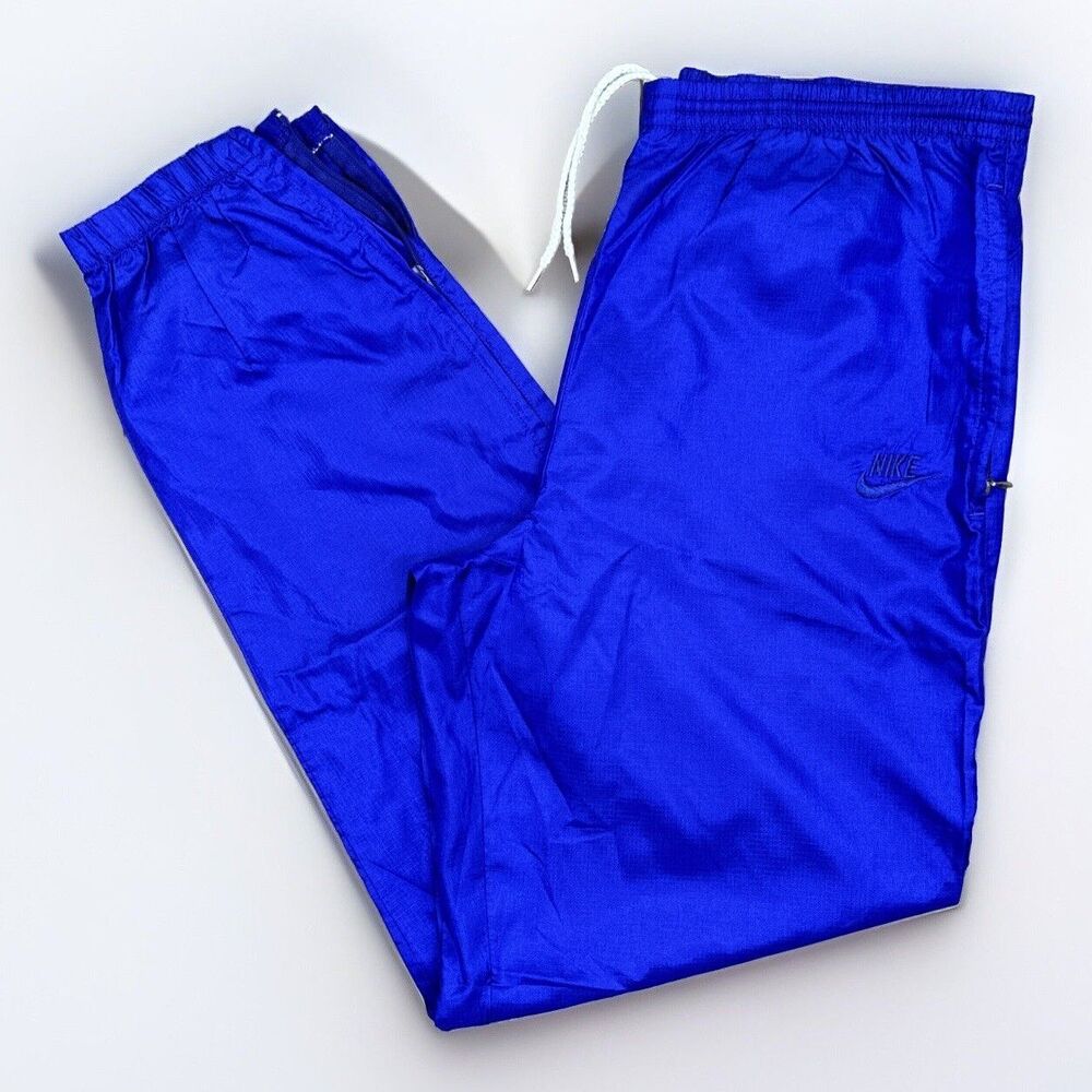 Vintage 80s 90s Nike Gray Tag Windbreaker Track Pants Swishy Purple Mens Medium